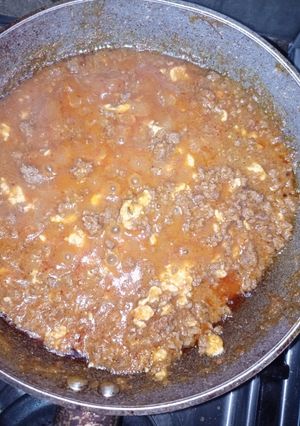 Una foto de Carne en pasta de tomate