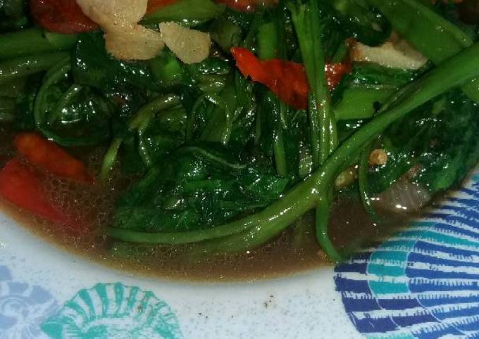 Cara Gampang Membuat Tumis kangkung sedap super pedas 😨😨, Lezat Sekali