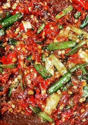 Foto resep Sambel trasi daun bawang