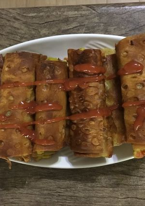 عکسی از دستور سمبوسه پيتزايي با مرغ