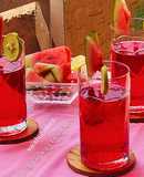 Watermelon and Rose Mojito