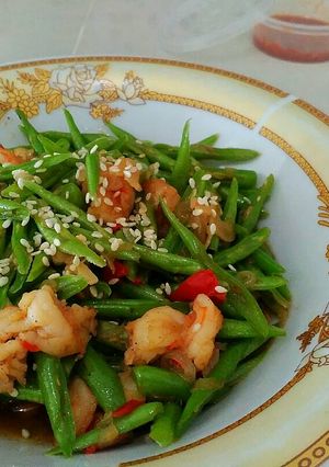 Foto resep Cah Baby Buncis Udang