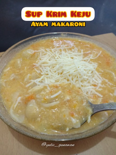 Foto resep Sup Krim Keju Ayam Wortel Makaroni, MPASI usia 12 bulan >