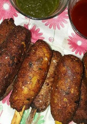 A picture of Sweet corn kabab.