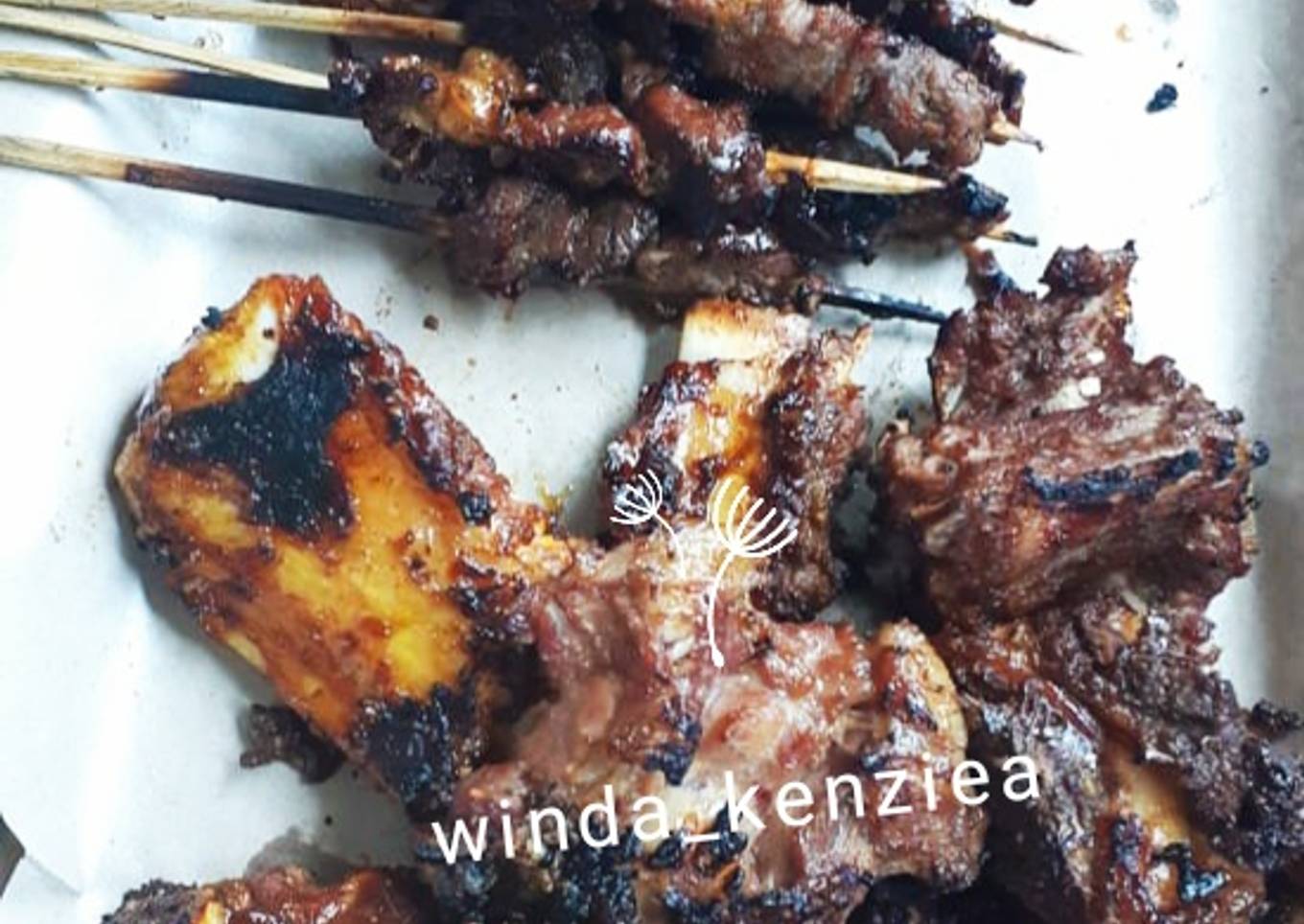 Iga plus sate bakar