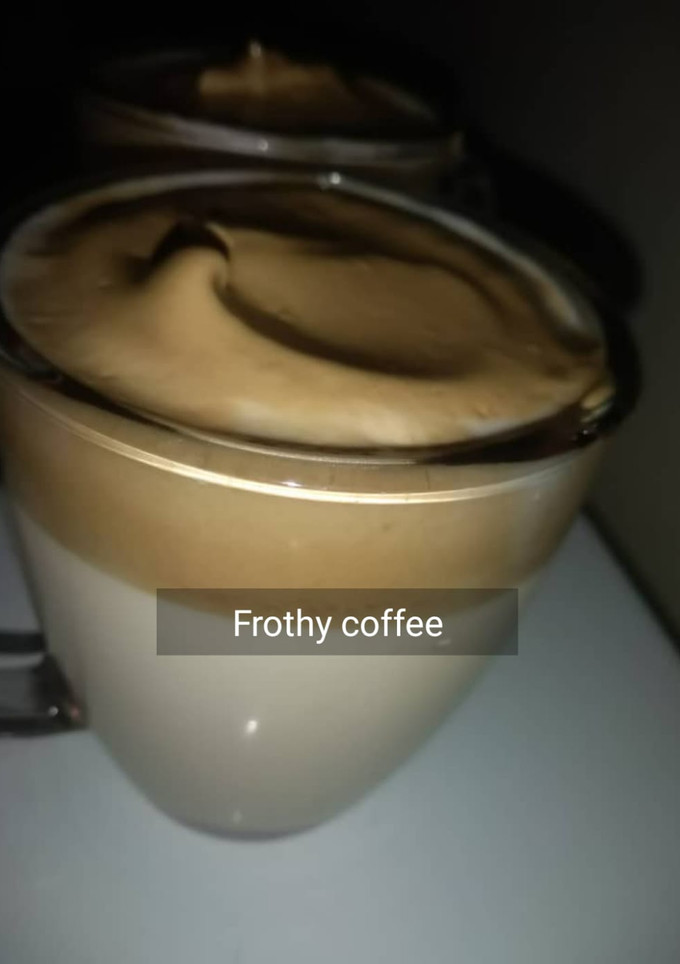 A picture of Frothy coffee.