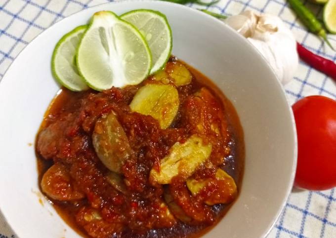 Jengkol sambal terasi