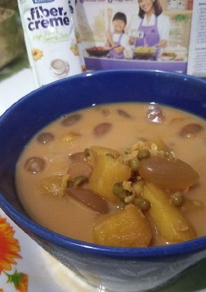 Foto resep 44. Bubur kacang ijo-kolang kaling fiber creme