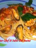 Linguine con Cozze, Vongole e Pomodorini Freschi