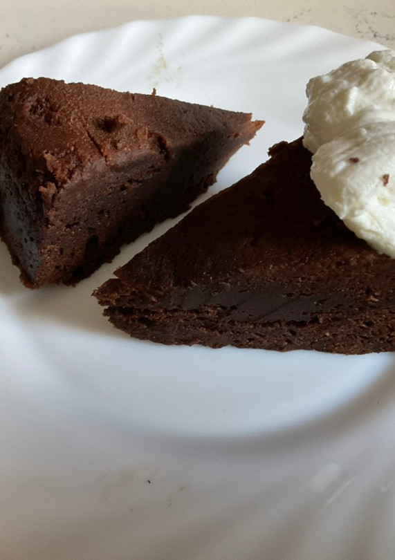 Una foto de Brownie de chocolate microondas