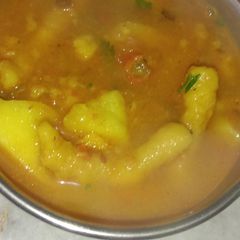 Aloo pakode Sabzi A picture of Aloo pakode Sabzi.