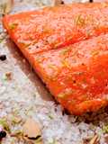 Salmón curado