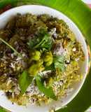 Lauki and green chana Bhaji