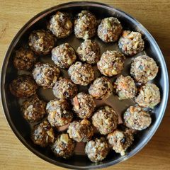 Sugar free dry fruit ladoo A picture of Sugar free dry fruit ladoo.