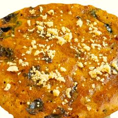 Nutty blue berry pancakes A picture of Nutty blue berry pancakes.