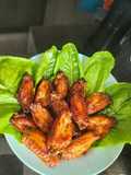 ปีกไก่อบซอสจิ้มแจ่ว คีโต ด้วยหม้อทอดไร้น้ำมัน Keto Chicken wing