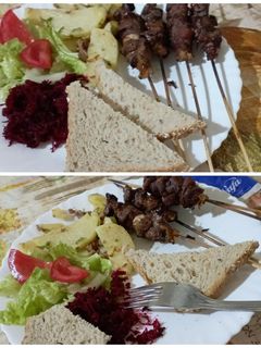 صورة لوصفة طبق كبدة الغنم المشوية