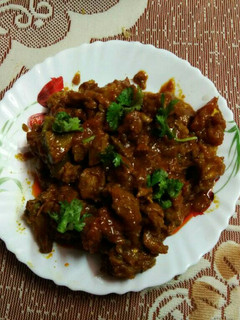 A picture of Spicy Mutton Curry.