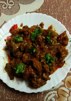 A picture of Spicy Mutton Curry.