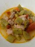 Ragout de cerdo con judías verdes