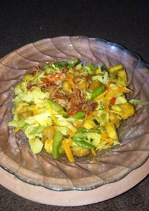 Foto resep Tumis buncis, kol, wortel, tahu