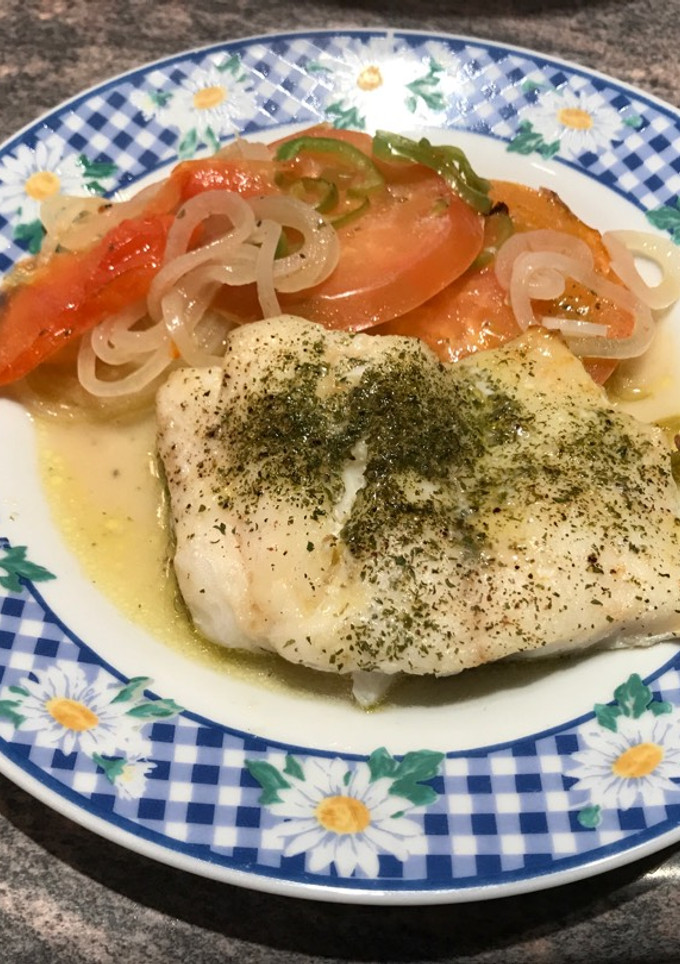 Una foto de Bacalao al horno muy fácil