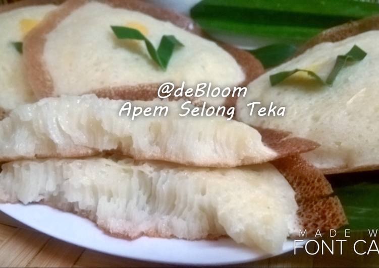 Resep 45. Apem Selong Teka, Menggugah Selera
