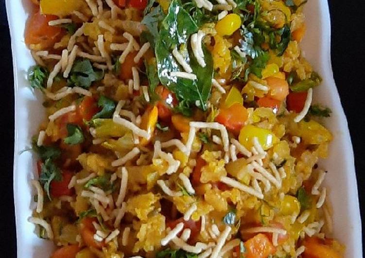 How to Prepare Favorite Colorful Wheat Poha