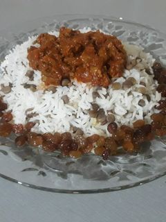عکسی از دستور عدس پلو