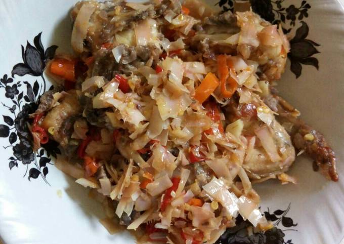 Resep Ayam Sambal Kecombrang Oleh Diah Dwi 🍄 Cookpad