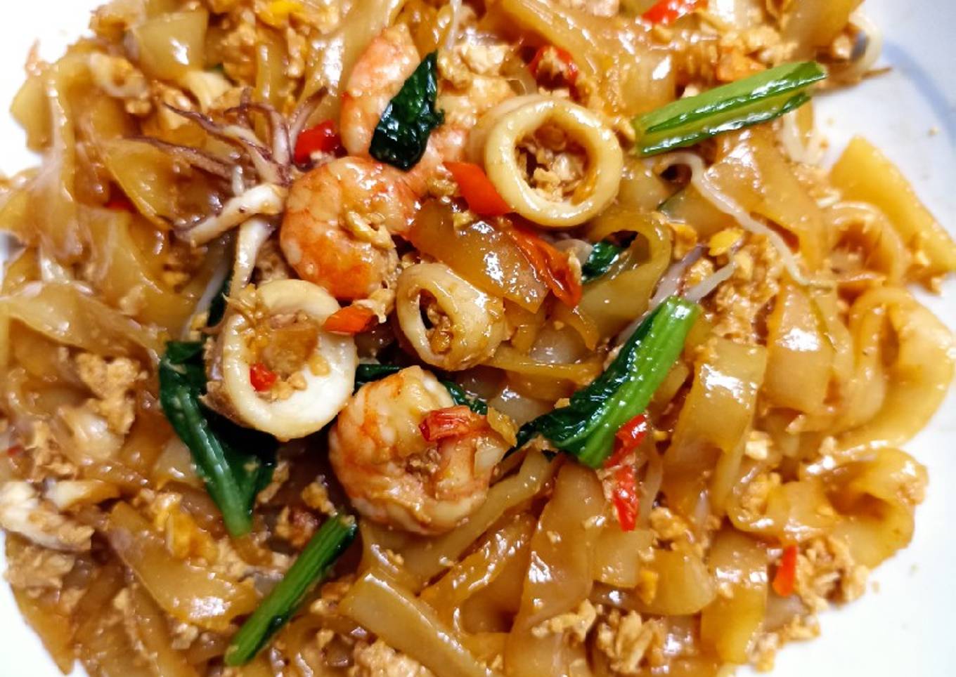 Kwetiau/kwetiaw goreng seafood