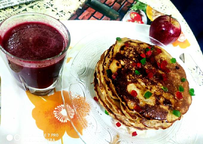 Step-by-Step Guide to Prepare Award-winning Light and fluffy 😋Apple cinnamon pancakes