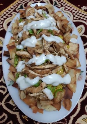 صورة لوصفة فته شاورما فراخ