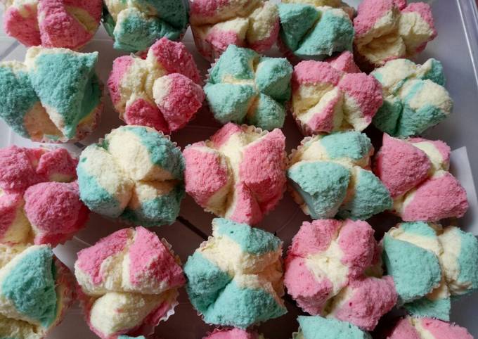 Resep Bolu kukus mekar tanpa soda (metode all in one) yang Lezat Sekali