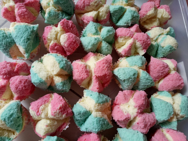 Resep Bolu kukus mekar tanpa soda (metode all in one) yang Lezat Sekali