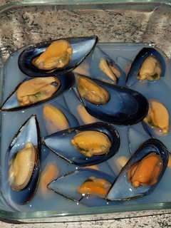 Una foto de Mejillones al vapor