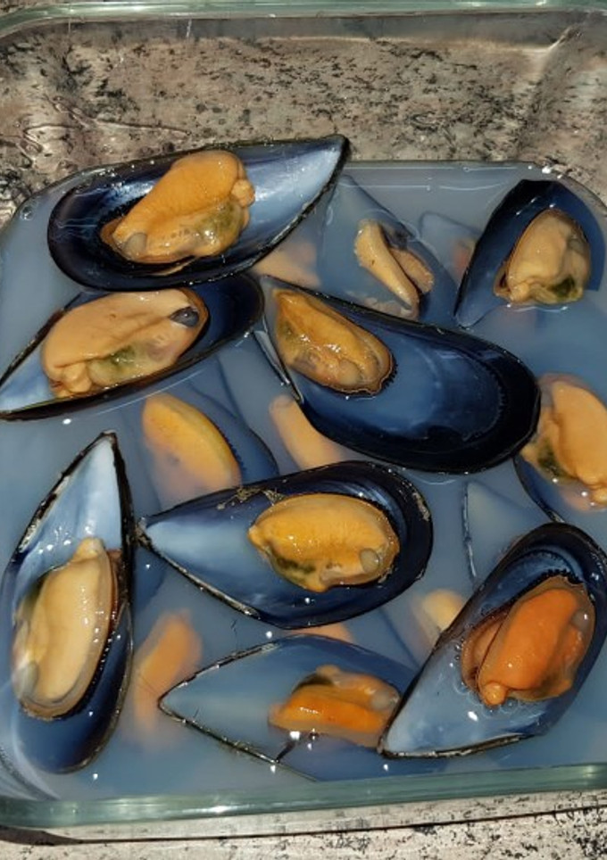 Una foto de Mejillones al vapor