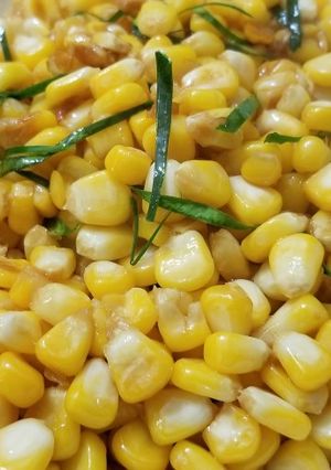 A picture of Stir Fry Lime Leave Corn.