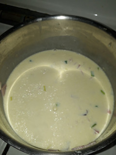 Una foto de Salsa de de crema al verdeo