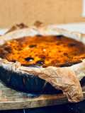 Tarta líquida de queso azul