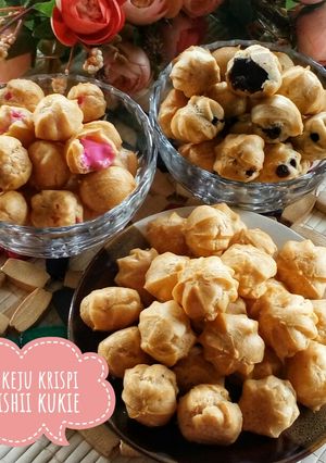Foto resep Soes/sus kering keju krispi (isi vla/original)
