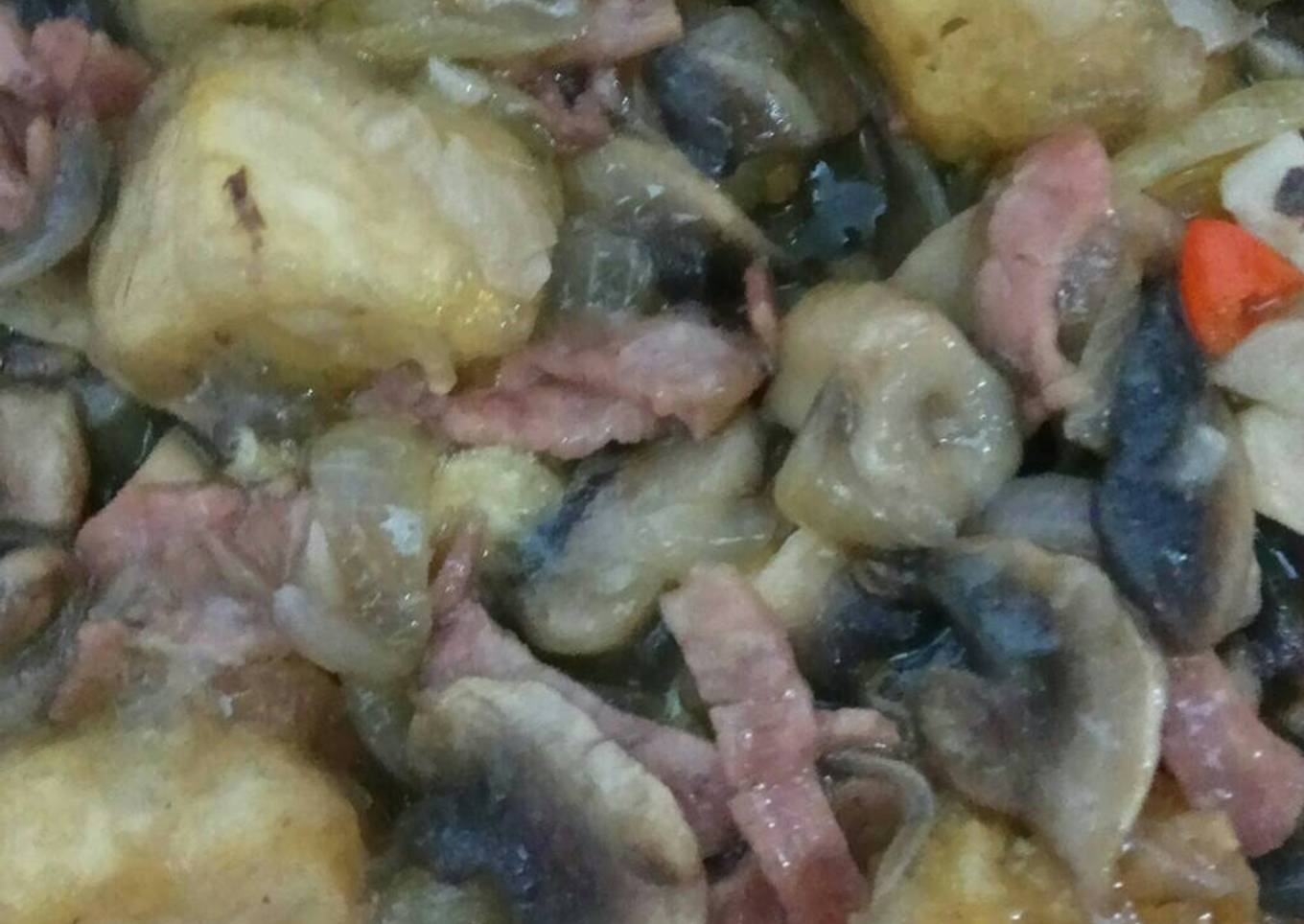 Tumis jamur champignons