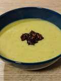 Three Pepper Vegetable Cream Soup with Tarragon and Pecorino Cheese