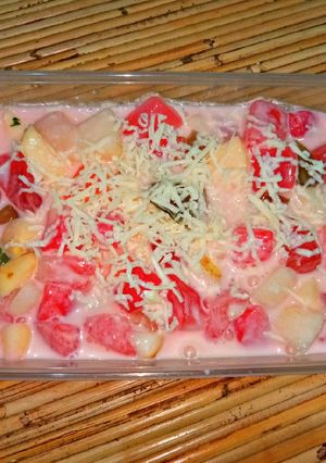 Foto resep Salad buah sederhana rasa istimewa 💙