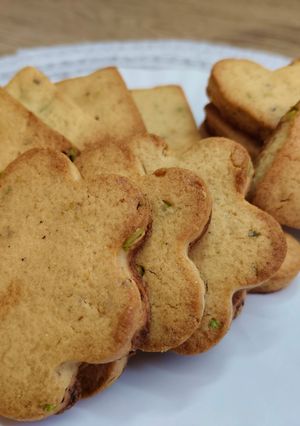 Una foto de Galletas de mantequilla y pistachos