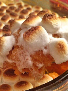 Una foto de Cacerola de batatas y marshmallows