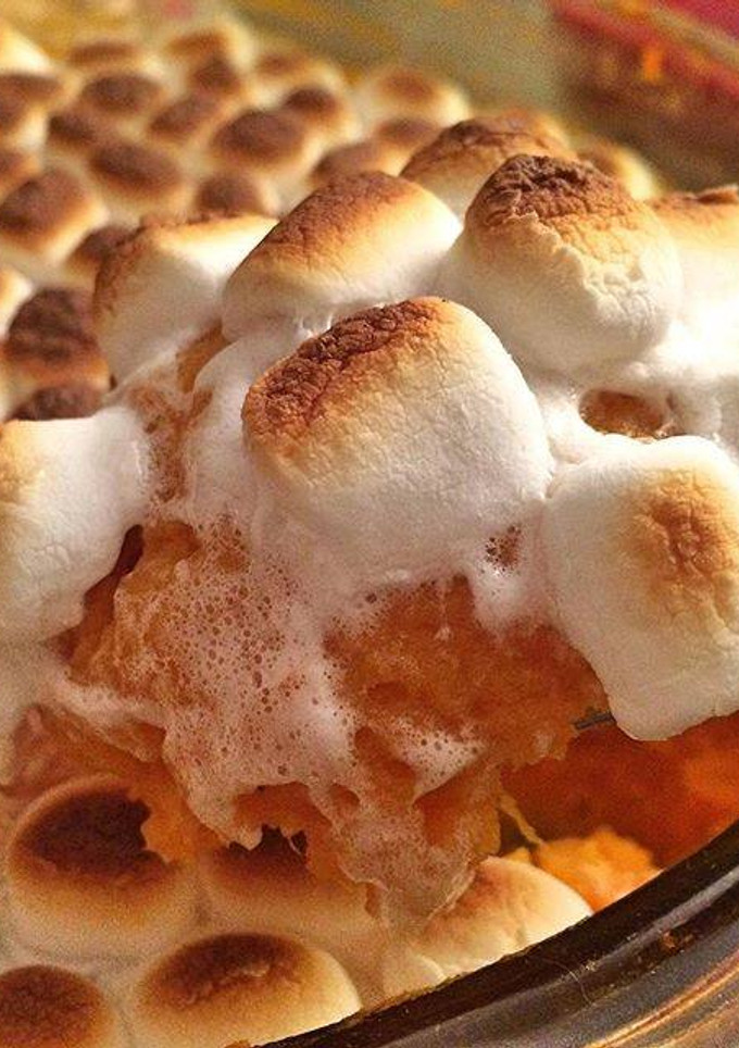 Una foto de Cacerola de batatas y marshmallows
