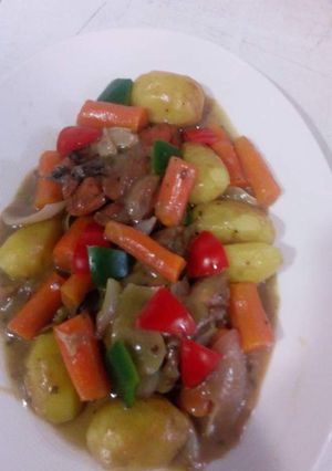 A picture of Chicken chasseur my style.