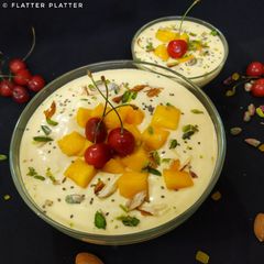 A picture of Eggless Mango Mousse.