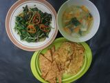 Oseng bayam cabe gendot